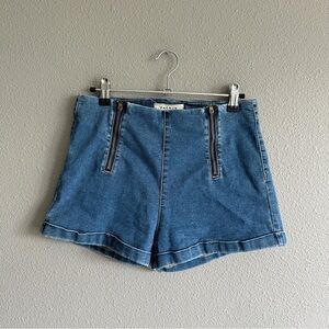 PacSun Zippered Blue Jean Tap Shorts 28